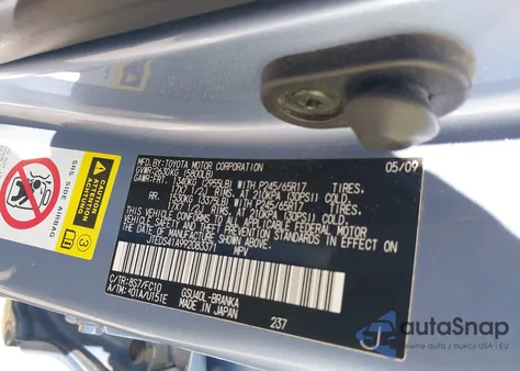 2009 Toyota Highlander z USA, uszkodzony, nr VIN JTEDS41A992083371